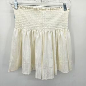 Queen Of Sparkles Ivory Irridecent Skort Womens Size Small